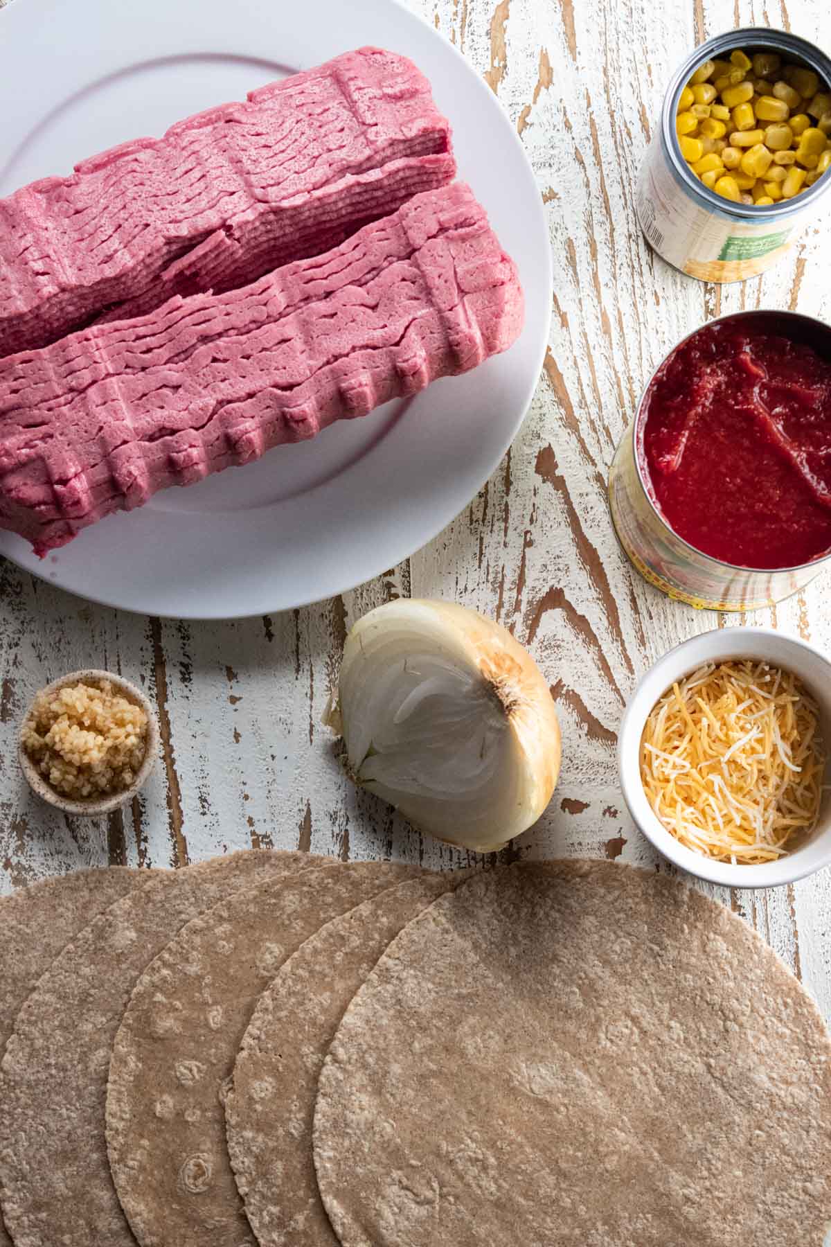 ingredients you will need for enchiladas made with ground turkey