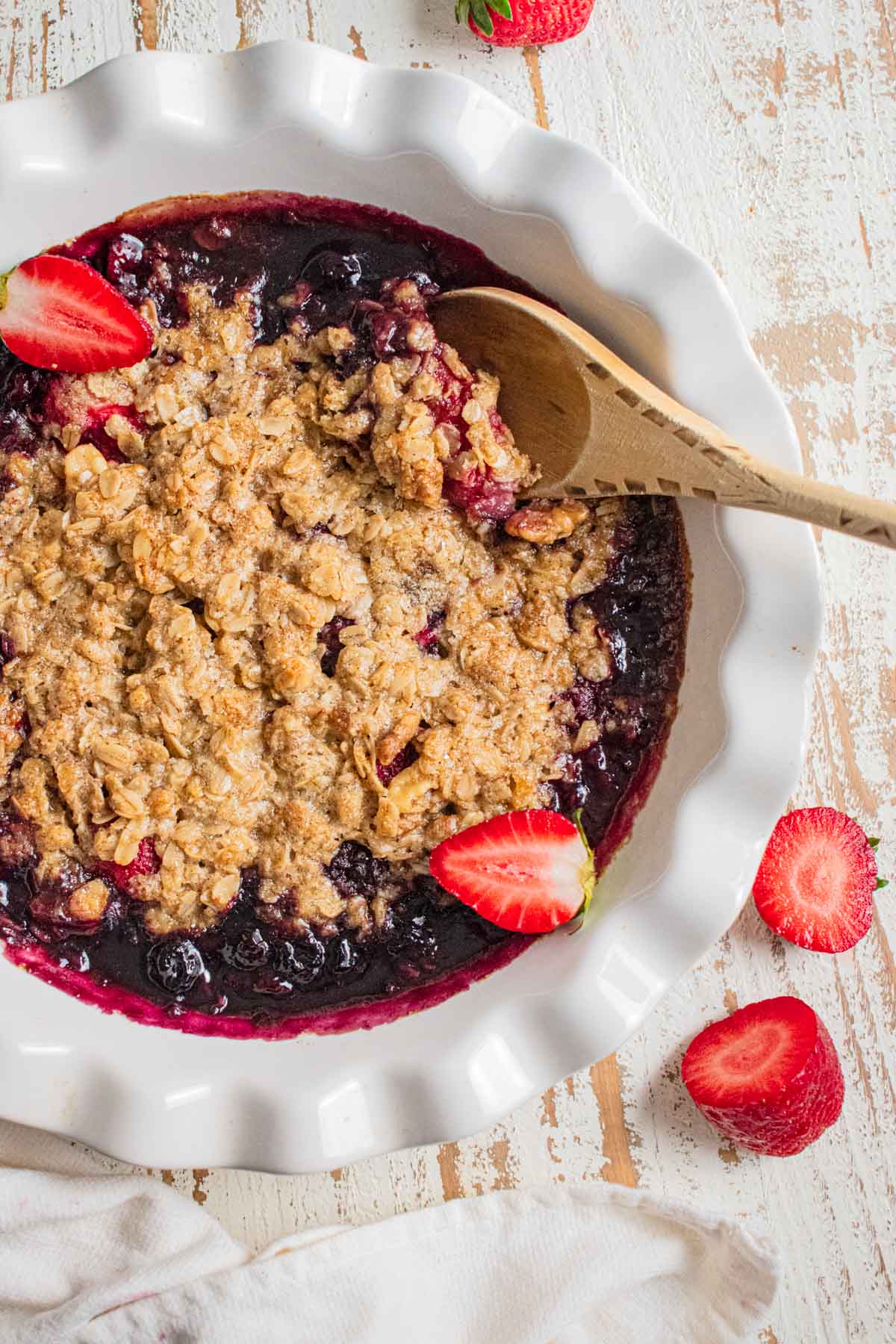 GlutenFree Fruit Crisp (made with frozen fruit) Jillian's Healthful Eats