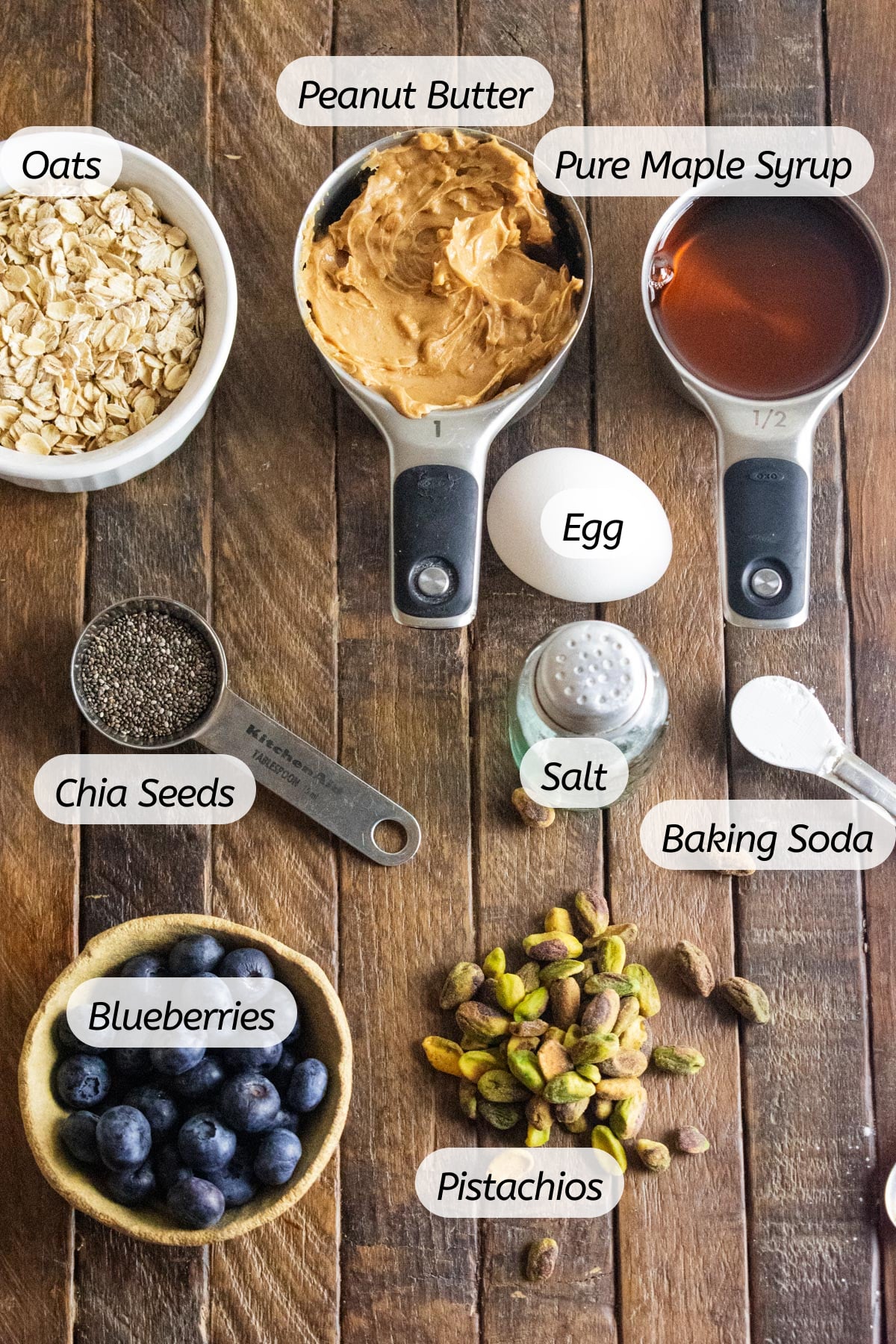 The ingredients needed to make this recipe with labels included.
