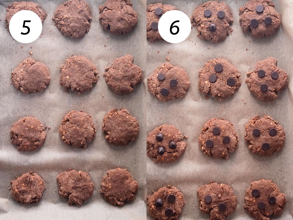 Steps 5 and 6 of the cooking process to make this recipe.