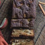 healthy apple bread on a cooling rack