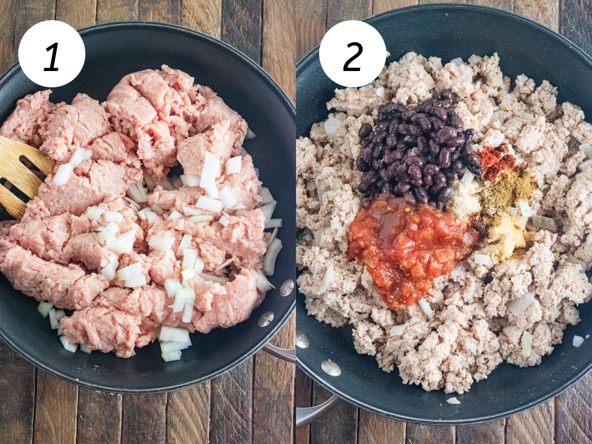 Steps 1 and 2 of the cooking process  to make this recipe.